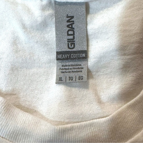 Gildan XL Dalmatian Spot Graphic Tee – Black White Oversized Streetwear - Picture 4 of 5